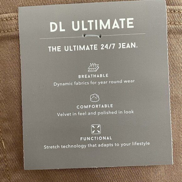 DL1961 Avery Modern Straight Jeans Men's brown denim jeans size 31x34 - Picture 4 of 9